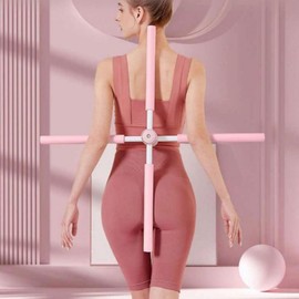 Cross Stretching Stick Yoga Pilates Posture Balance Bar Stretching Stick Blue 10ea