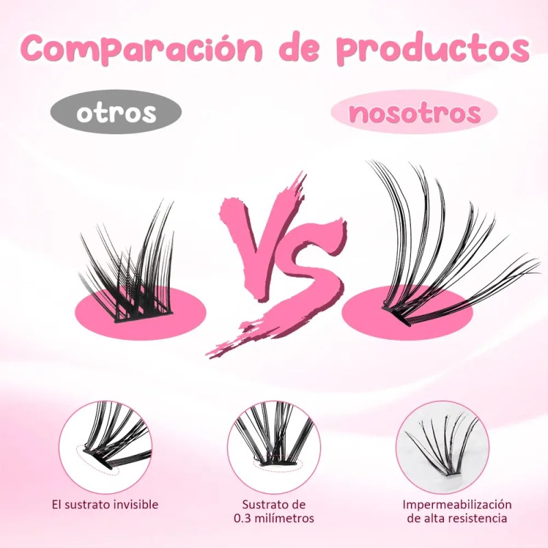 Juego De Pestañas Postizas, Extensiones De Pestañas, 30d-50d