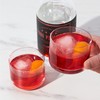 Viski Raye Crystal Negroni Glasses, Lowball Cocktail Glasses Premium Crystal