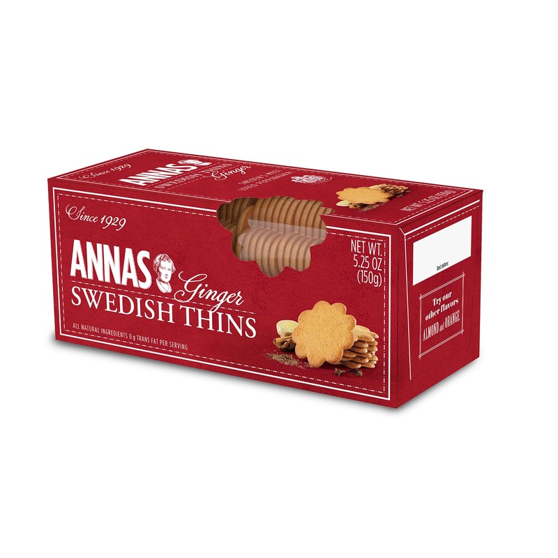 Anna's Ginger Thins Swedish Variety Pack Original, Orange, and Almond