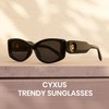 [Cyxus] サングラス レディース メンズ UVカット 紫外線対策 小顔効果 運転 登山 旅行