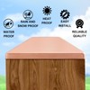 Blulu 4 Pcs 4''x6'' (Actual 3.5''x5.5'') Solid Copper Pyramid Post