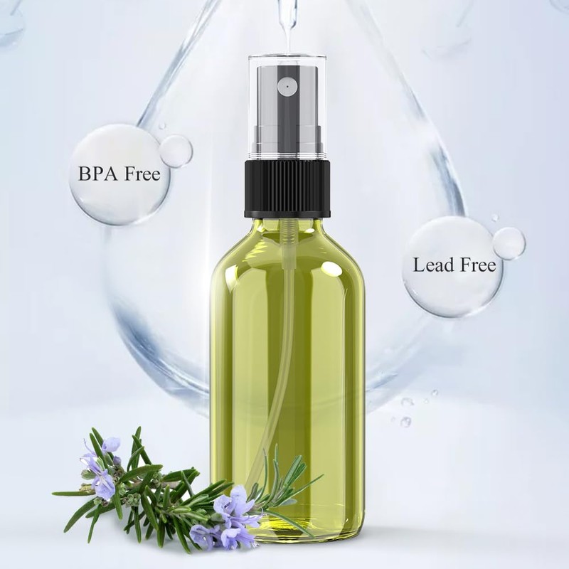 Wedama Spray Bottle, 4 oz Fine Mist Glass Spray Bottles,