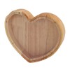 Heart Shaped Storage Box Transparent Acrylic Panel Wooden Display Case
