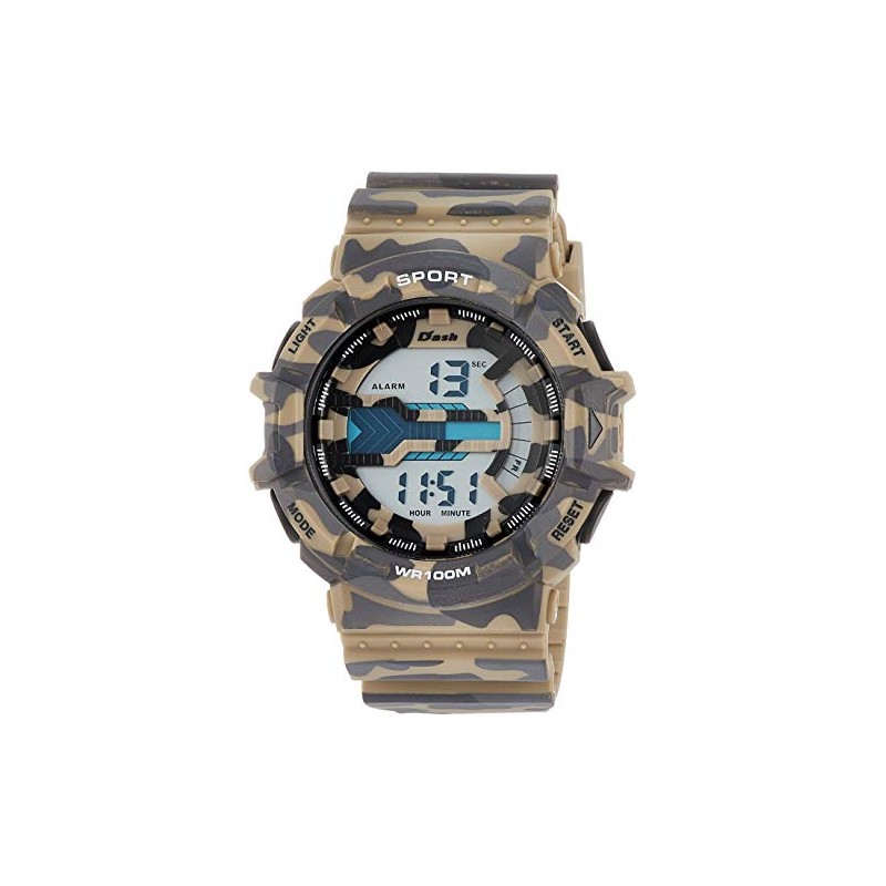 Arias ADWW18093-03 Men's Digital Dash Military Waterproof Wristwatch, Multi-functional, Backlight,