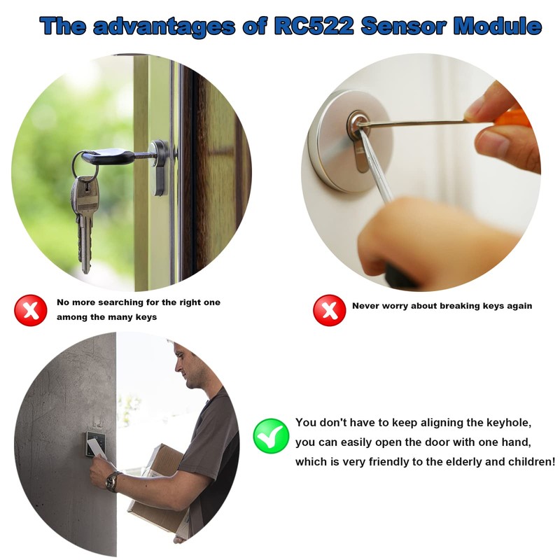 Diitao 5PCS RFID Kit Mifare RC522 Reader Module RF IC