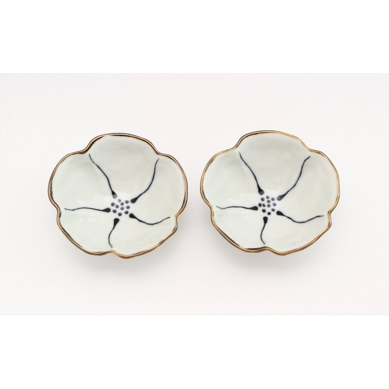 Hasamiyaki 10343-2 Small Bowl, Plate, 3.5 inches (9 cm), Set