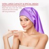2 Pieces Long Satin Sleep Cap for Curly Hair, Long