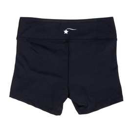 Destira Girls Gymnastic High Waisted Shorts, Black - Compression Athletic Performance Sport Shorts, Ideal for Gymnastics, Practices, Dance, Cheer, Tumbling, and More, Adult S