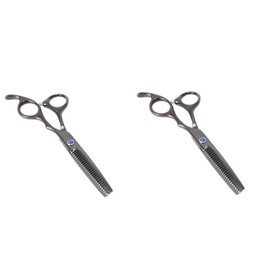 minkissy 2pcs Professional Hair Cutting Scissors Barber Shears for Thinning and Styling for Salon and Home Use Made from Japanese