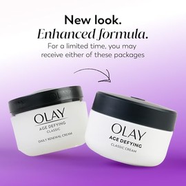 Olay Age Defying Classic Daily Renewal Cream, Face Moisturizer 2. fl oz(Pack Of 3) Packaging may Vary                                                 