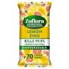 Zoflora Antibacterial Multi-Surface Cleaning Wipes Lemon Zing 70 Large Wipes,