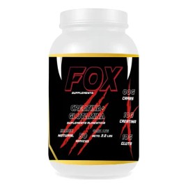 Suplemento Creatina + Glutamina Pre Fox 1kg 50 Servicios Natural