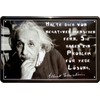 433 Tin Sign with German Text "Keep Dich von negatives