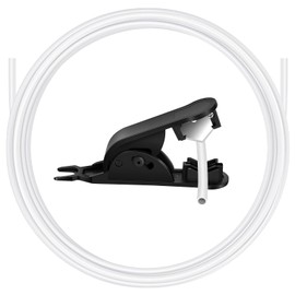 pclapora 5 Metre PTFE Hose with Cutter, 2.5 mm ID × 4 mm OD PTFE Tube Teflon Hose, White Teflon Hose, for Bambu Lab A1/A1 mini/P1P/P1S/X1C, for Creality K1/K1 Max/Ender 3 V3