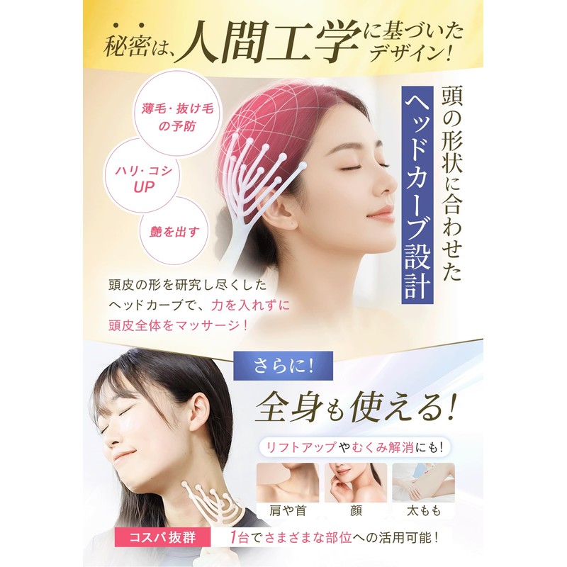 【Professional Scalp W Supervision】 Head Spa Scalp Massager 【Melting Scalp