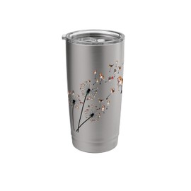 Beagle Flower Fly Dandelion for dad and mom and kids funny Stainless Steel Insulated Tumbler