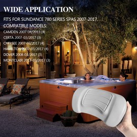 4 PCS 6472-966 Hot Tub Head Rest Replacement Pillow for Sundance 780 Series Spas 2007-2017, Compatible Models Camden, Certa, Chelsee, Hamilton, Dover, Montclair, Replace 6455-469