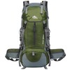 Loowoko 50L Hiking Backpack with Rain Cover - Lightweight &