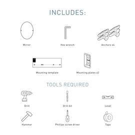 Moen Glenshire Chrome 26 x 22-Inch Frameless Pivoting Bathroom Mirror, Wall Mounted Oval Tilting Mirror for Bath, Vanity, DN2692CH