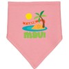 inktastic I Love Maui Baby Bandana Bib Mauve and Natural