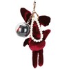 Cute Key Chain Fluffy Rabbit Simulation Flower Keyring Pendant Decor