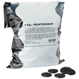 Licorice in KiloBag - K&H Munten Drop (Kraepelien & Holm Coin Licorice / Liquorice) (2.3-LB)