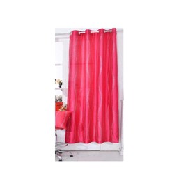 Ians Emporium Diamante Girls Sparkly Curtains - Eyelet Ringtop Faux Silk Glitter Sparkle Curtain Panel (x1) ~ Hot Pink ~ 48" (122cm) Drop