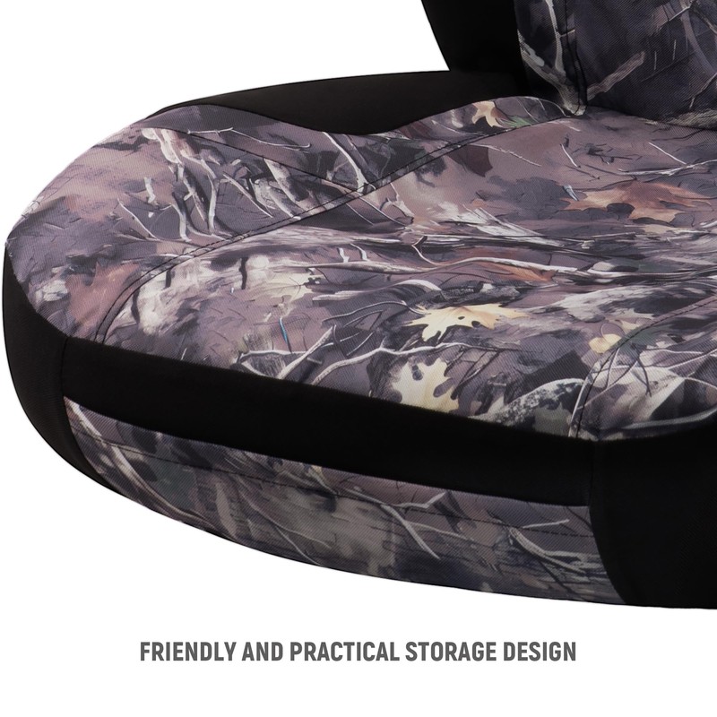 CAROMOP Premium Camo Front Seat Covers – Waterproof Wear Resistant