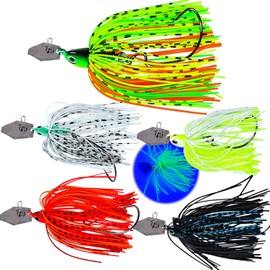 Njord Kalastus Chatterbait Artificial Bait Set of 5 in Box 15 g and 10 g Selectable | Crankbait Jig Spinner Fishing Lure Pike Perch Bait Zander Bait Pike Bait Chatterbaits Spinbait (New: 10g)
