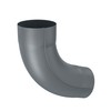 ZAMBELLI Downpipe Elbow 85 Degrees Galvanised One Piece Folded DN 100 Anthracite Pipe Elbow High Corrosion Protection Easy Installation without Soldering