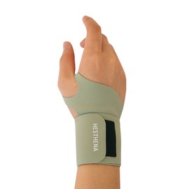 HESTHENA Slim and Colorful Wrist Brace, Flexible, Wrist Support, for Men and Women, Adjustable, Sports, Lightweight, Fits Both Hands, 1pcs (Olive)