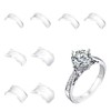 Pack of 8 Ring Reducers, Transparent Ring Reducer, Invisible, for