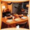 Yungyan 24 Set Summer Halloween Tableware Paper Ghost Plates and