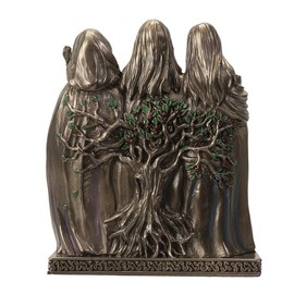 Pacific Giftware Celtic Moon Goddess Statue Triple Sacred Mother Maiden Crone 5.75" Tall Hecate Brigid Wicca Decor Figurine Holy Trinity Sculpture Celestial Deity with Tree of Life Design