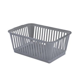 Whitefurze Handy Basket, Silver, 37 cm