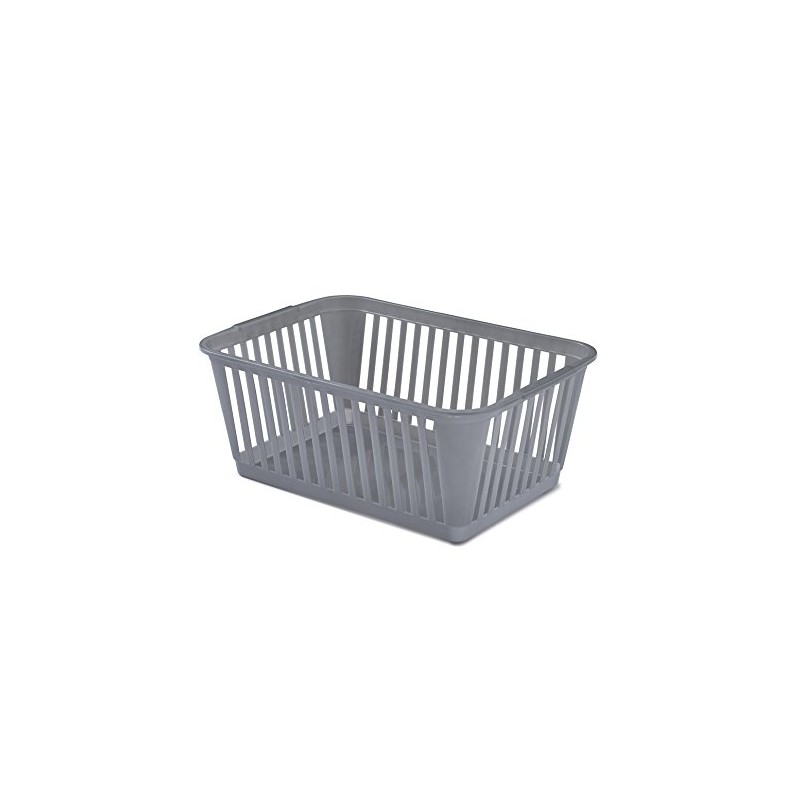 Whitefurze Handy Basket, Silver, 37 cm