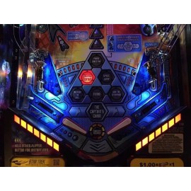 ULEKstore Trans Blue Slingshot & Return Lane Protector Set for Stern's Star Trek pinball