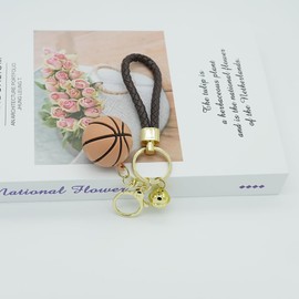 Basketball Keychain Pendant Novelty Sports Ball Fans Key Chain Ring Charm for Boys Girls Men Women