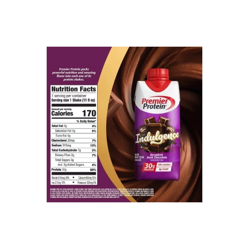 Premier Protein Indulgence 30g Protein Shake - Decadent Chocolate -