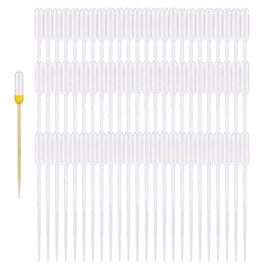 YIXINLYMY 100pcs 0.5ml Plastic Disposable Poly Dropper Long Graduated Pipettes for Scientific Experiments Cooking Free Research Essential Oil Dividing Easy Operation
