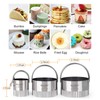 HULISEN Cookie Cutter Set (3 Pieces/Set), Round Crinkle Cutter with