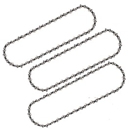 Kaberalty 3 Pack AC1400 14 Inch Chainsaw Chain Compatible with Ego Power+ CS1400,CS1401,CS1403 3/8" LP Pitch .043" Gauge 52 Drive Links