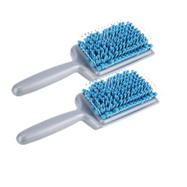 2PCS Detangling Brush, Vented Drying Brush Travel Hair Brush Hair Drying Comb Hair Brush Microfiber Paddle Hair Brushes Set Anti Dandruff Anti Radiation Hair Paddle Brushes for Detangling Drying