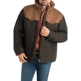 Legendary Whitetails Men's Standard Stockyards Bozeman Canvas Western Coat, Moose Brown, Medium