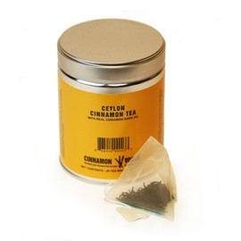 Cinnamon Tea - 100% Real Cinnamon, Premium Ceylon Tea, Zero Flavoring, 20 T/Bag Can