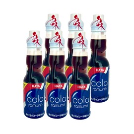 Geely Snack Box Hata Ramune Soda Soft Drink Variety Pack and Various Flavors 6.76 Fl Oz (6 Packs) (6.76 Fl Oz, Cola)