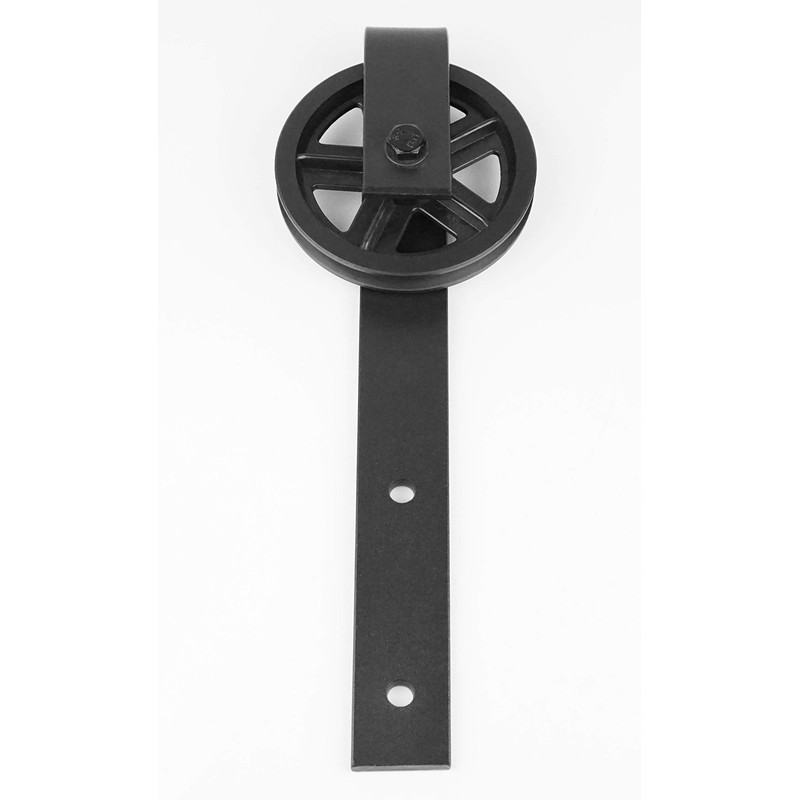 LUBANN 6.6FT Sliding Wood Barn Door Hardware Sliding Track Kit