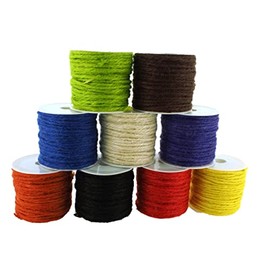 COHEALI Colors Jute Twine String Knitting Cord for Jewelry Making Crafting Projects Beading Wrapping and Home Decor