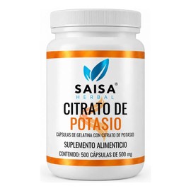 Saisa Herbal Citrato De Potasio En Polvo 500 G  Suplemento Alimenticio